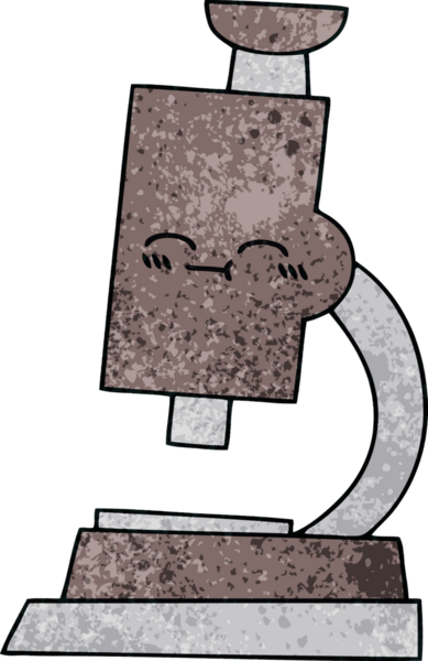 Orijinal grunge desenli mikroskop