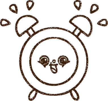 Orjinal Alarm Saat Kömür Çizimi