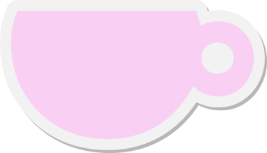 Orijinal kahve ya da çay fincanı etiketi