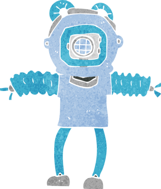 Orijinal derin deniz dalgıcı.