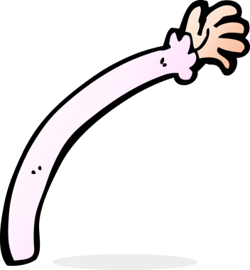 Bir insan tarafından çizilmiş orijinal çizgi film kolu