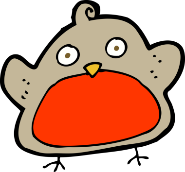 Orijinal karikatür noel robini