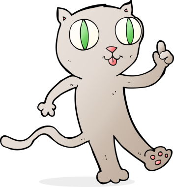 Orijinal çizgi film kedisi.