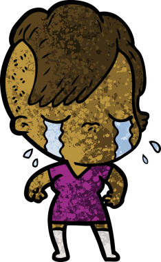 Orijinal ağlayan kız çizgi filmi