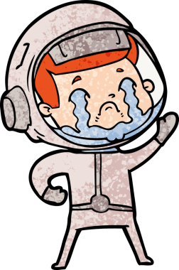 Orijinal ağlayan astronot çizgi filmi