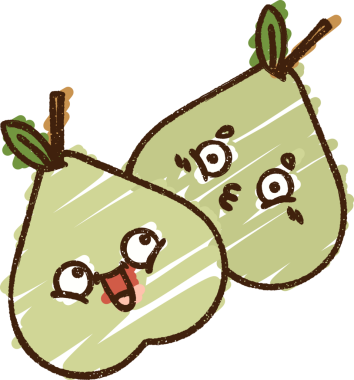 Orijinal Armut Tebeşir Çizimi