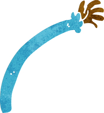 Bir insan tarafından çizilmiş orijinal çizgi film kolu