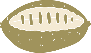 Futbolun orijinal düz renk çizimi