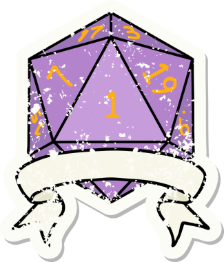 Orijinal grunge sticker 'ı.