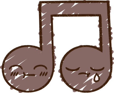 Orijinal Müzik Notası Tebeşiri Çizimi