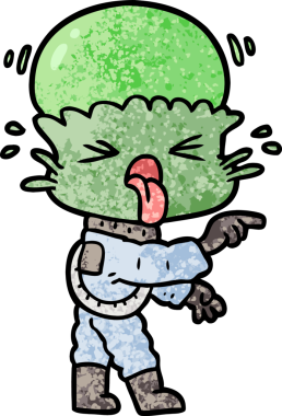 Orijinal garip uzaylı çizgi filmi