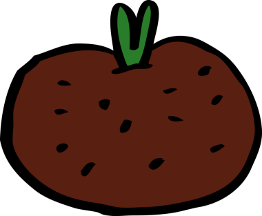 Orijinal karikatür karalama domates