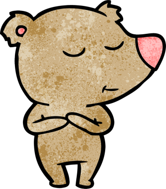 Orijinal mutlu çizgi film ayısı