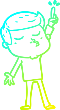 Çizgi film mankeni somurtuyor.