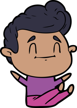 Orijinal mutlu çizgi film adamı