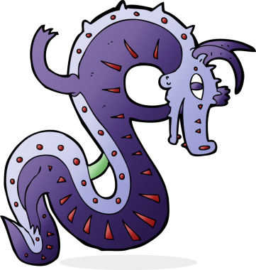 Orijinal Sakson ejderha çizgi filmi