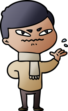 Orijinal kızgın adam çizgi filmi