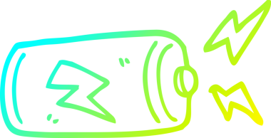 Bir karikatür bataryasının orijinal soğuk eğimli çizimi