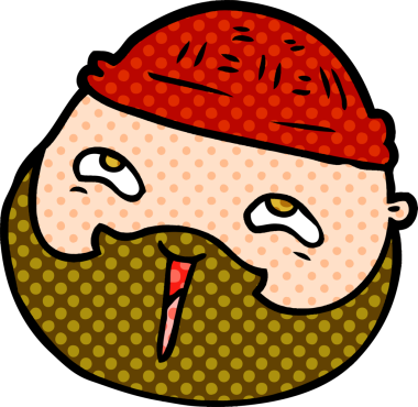 Sakallı, orijinal erkek yüzü.