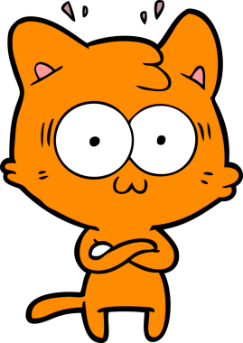 Orijinal çizgi film sürpriz kedi