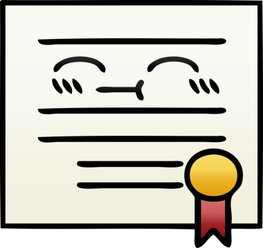 Mezuniyet diplomasının orjinal gölgeli karikatürü