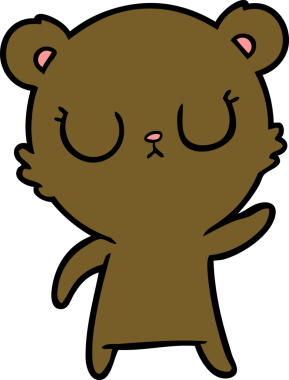 Orijinal barışçıl ayı.