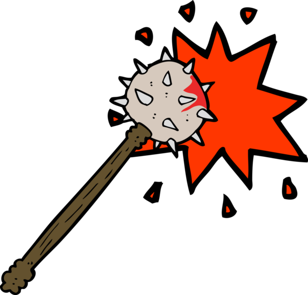 Orijinal çizgi film kanlı ortaçağ biber gazı