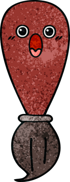 Orijinal grunge desenli boya fırçası.