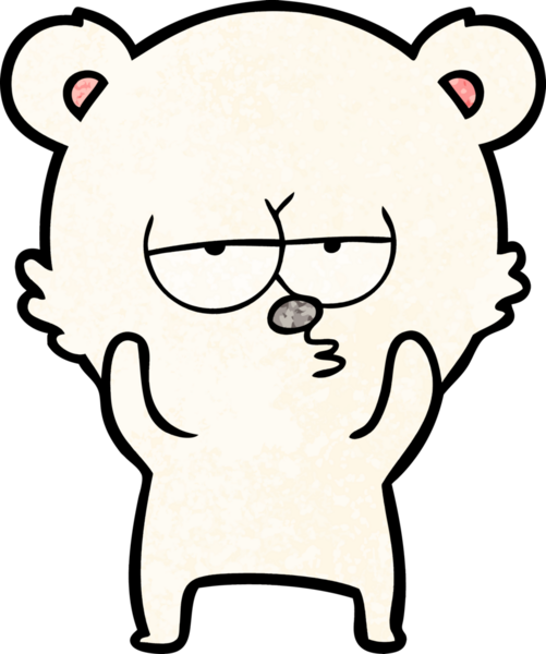 Orijinal sıkılmış kutup ayısı çizgi filmi