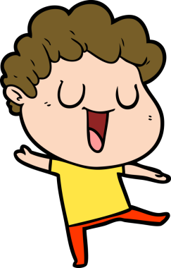 Orijinal dann karikatür adamı