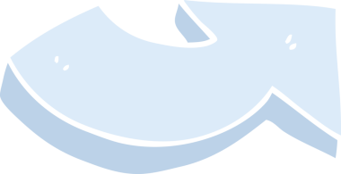 Oku işaret etmenin orijinal düz renk çizimi