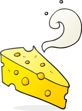 Özgün serbest çizim çizgi film peyniri