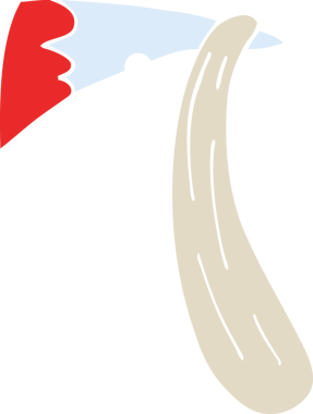 Orijinal karikatür kanlı balta