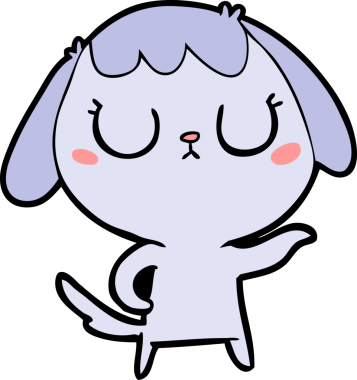 Orijinal şirin çizgi film köpeği.