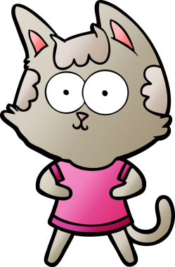 Orijinal mutlu çizgi film kedisi