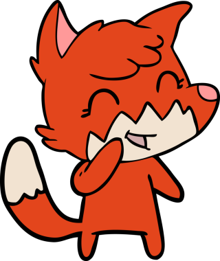 Orijinal mutlu çizgi film tilkisi