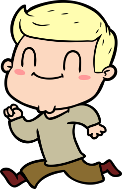 Orijinal karikatür dostu adam