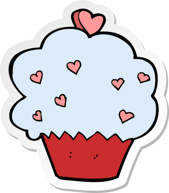 Çizgi film kekinin orijinal etiketi.