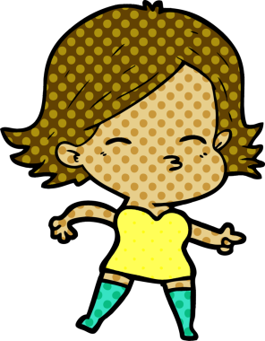 Orijinal çizgi film kadını