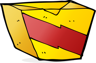 Orijinal makarna kutusu.