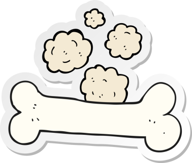 Bir karikatür kemiğinin orijinal çıkartması