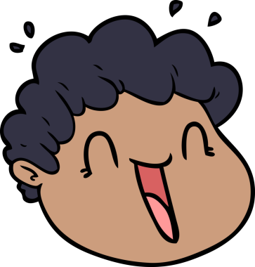 orijinal çizgi film erkek yüzü