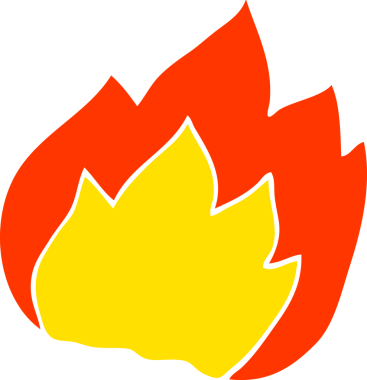 Orijinal çizgi film karalama ateşi