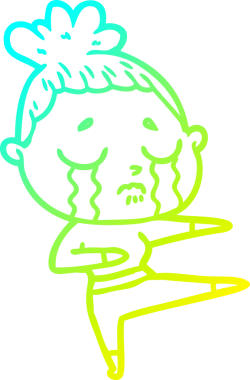 Orijinal soğuk gradyan çizgisi dans eden bir çizgi film karakteri