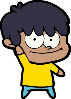 Orijinal mutlu çizgi film adamı