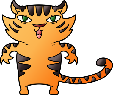 Orijinal mutlu çizgi film kaplanı