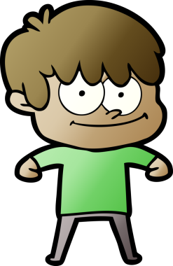 Orijinal mutlu çizgi film adamı