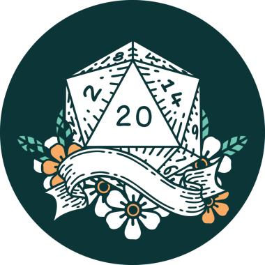 20 D20 zarının orijinal simgesi