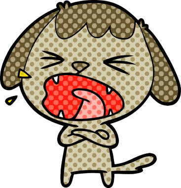 Orijinal şirin çizgi film köpeği.