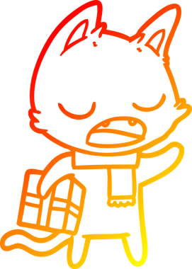 Konuşan kedi çizgi filminin orjinal sıcak çizgi çizimi